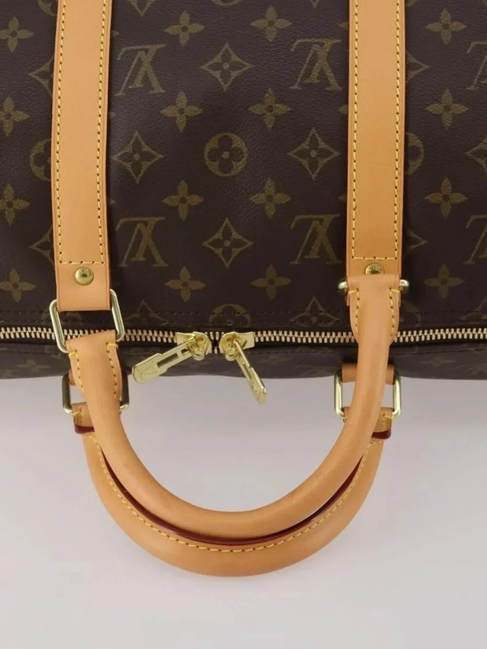 LOUIS VUITTON Monogram Keepall 45 Boston Bag M41428 LV Auth 187449A